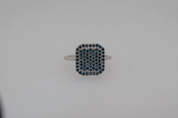 Blue Diamond Ring